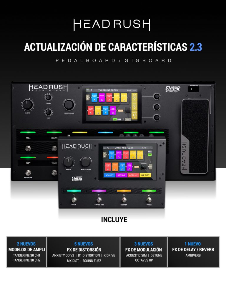 ACTUALIZACIÓN PEDALBOARD HEADRUSH