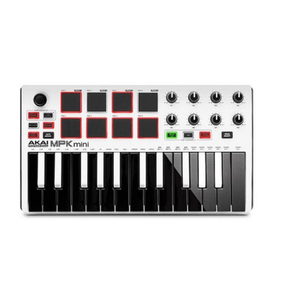 CONTROLADOR MIDI AKAI MPK MINI 3 COLOR BLANCO