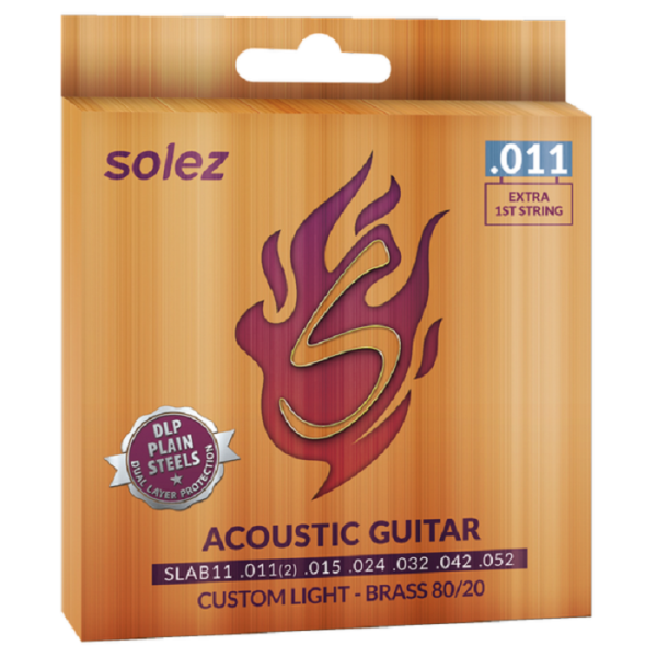 ENCORDADO SOLEZ ACUSTICA ACERO SLAB11