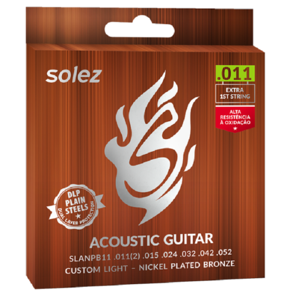 ENCORDADO SOLEZ ACUSTICA ACERO SLANPB11