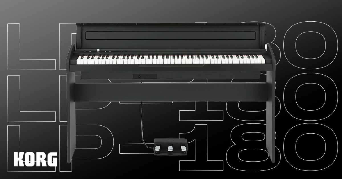 En este momento estás viendo KORG LP-180 Digital Piano, Emanando una sensación de calidad que supera su clase.