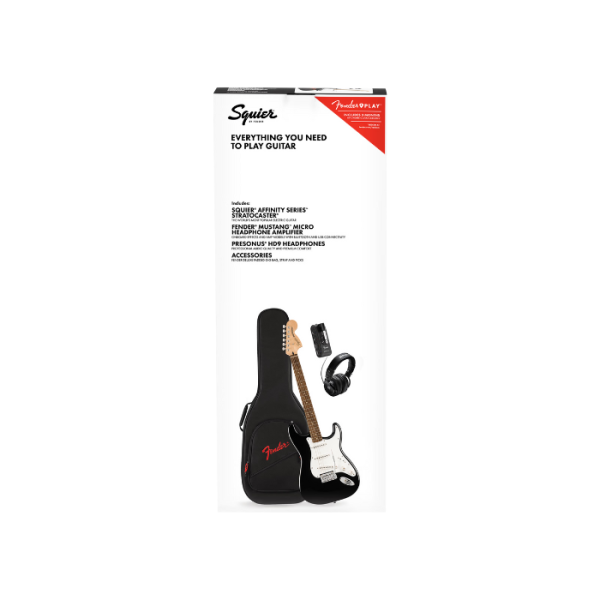 COMBO GUITARRA ELÉCTRICA FENDER SQUIER PK AF STRAT BLK MICRO US EU JP - Imagen 11
