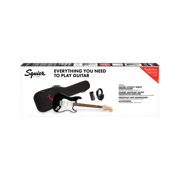 COMBO GUITARRA ELÉCTRICA FENDER SQUIER PK AF STRAT BLK MICRO US EU JP - Imagen 10