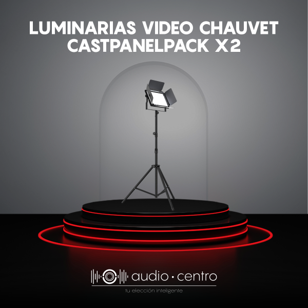 LUMINARIAS VIDEO CHAUVET CASTPANELPACK X2