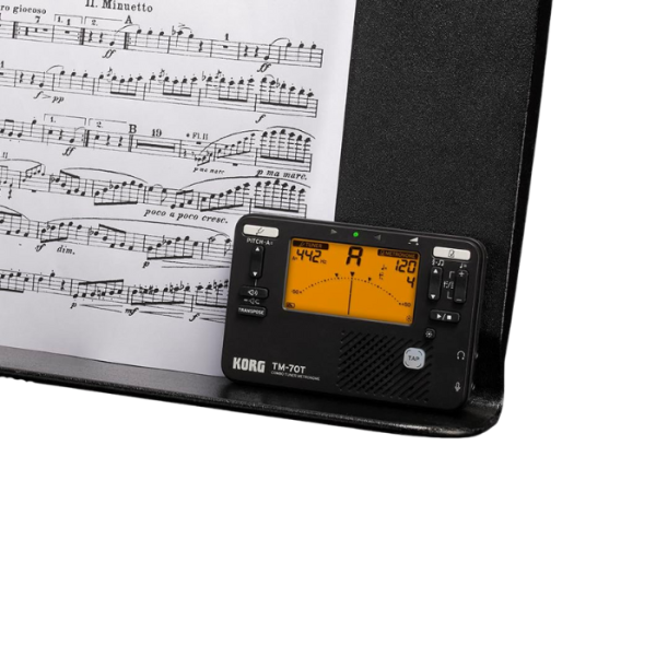 AFINADOR CROMÁTICO Y METRÓNOMO KORG TM 70T BK - Imagen 5