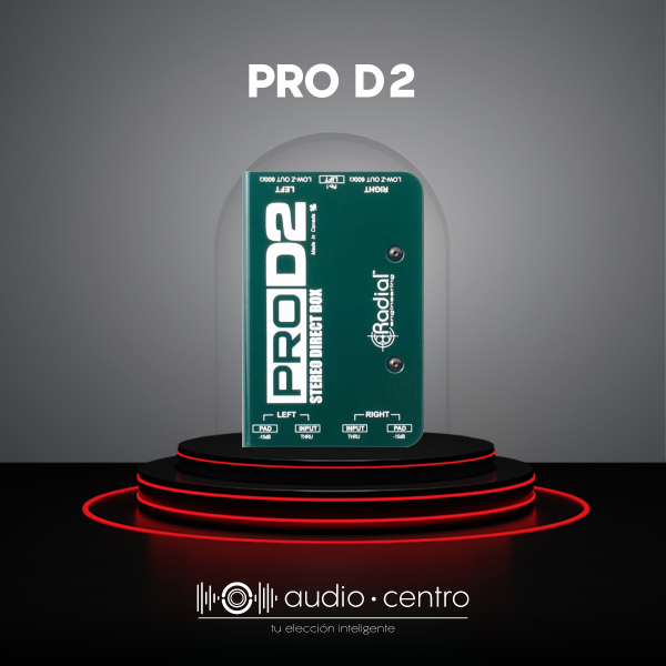 CAJA DIRECTA RADIAL PRO D2 ESTEREO SERIE PRO