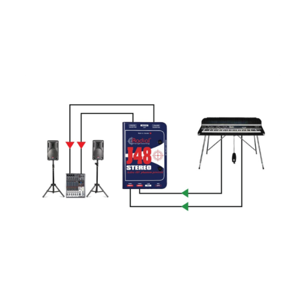 CAJA DIRECTA RADIAL J48 STEREO ACTIVA - Imagen 4