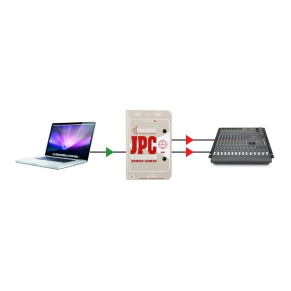 CAJA DIRECTA RADIAL JPC ACTIVA PARA COMPUTADOR - Imagen 7